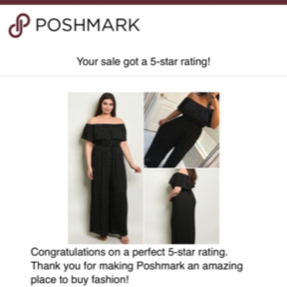 Last 1! 1X, 2X & 3X OFF SHOULDER JUMPSUIT - Picture 4 of 8